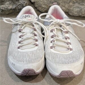 Ryka Balance Women's Walking Shoes White Pink Gray Sz 7M. C